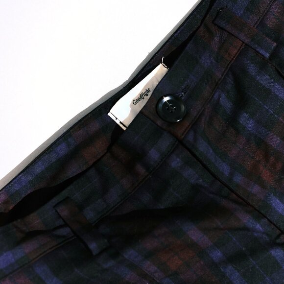 Goodfight Men's Plaid Cropped Pants – Size 32 - Picture 3 of 3